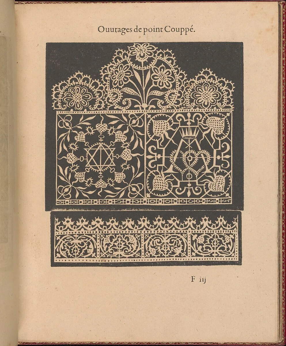 Les Singuliers et Nouveaux Portraicts... page 23 (recto) — Federico de Vinciolo|Jean Le Clerc|Henri III, King of France and Poland|Louise de Lorraine-Vaudemont|Chambolle-Duru