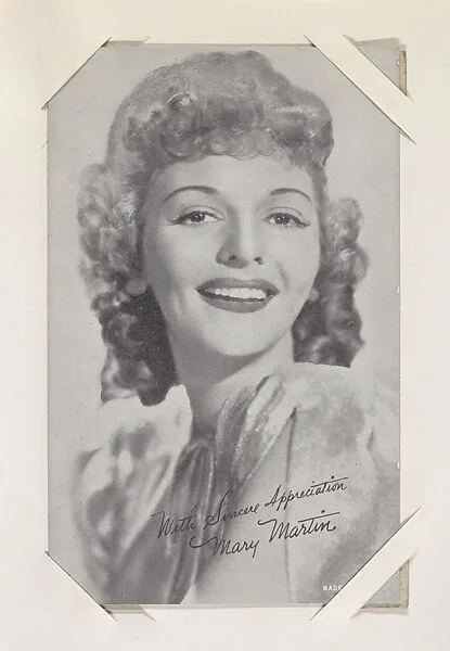 Mary Martin from Movie Stars Exhibit Cards series (W401) — Unknown