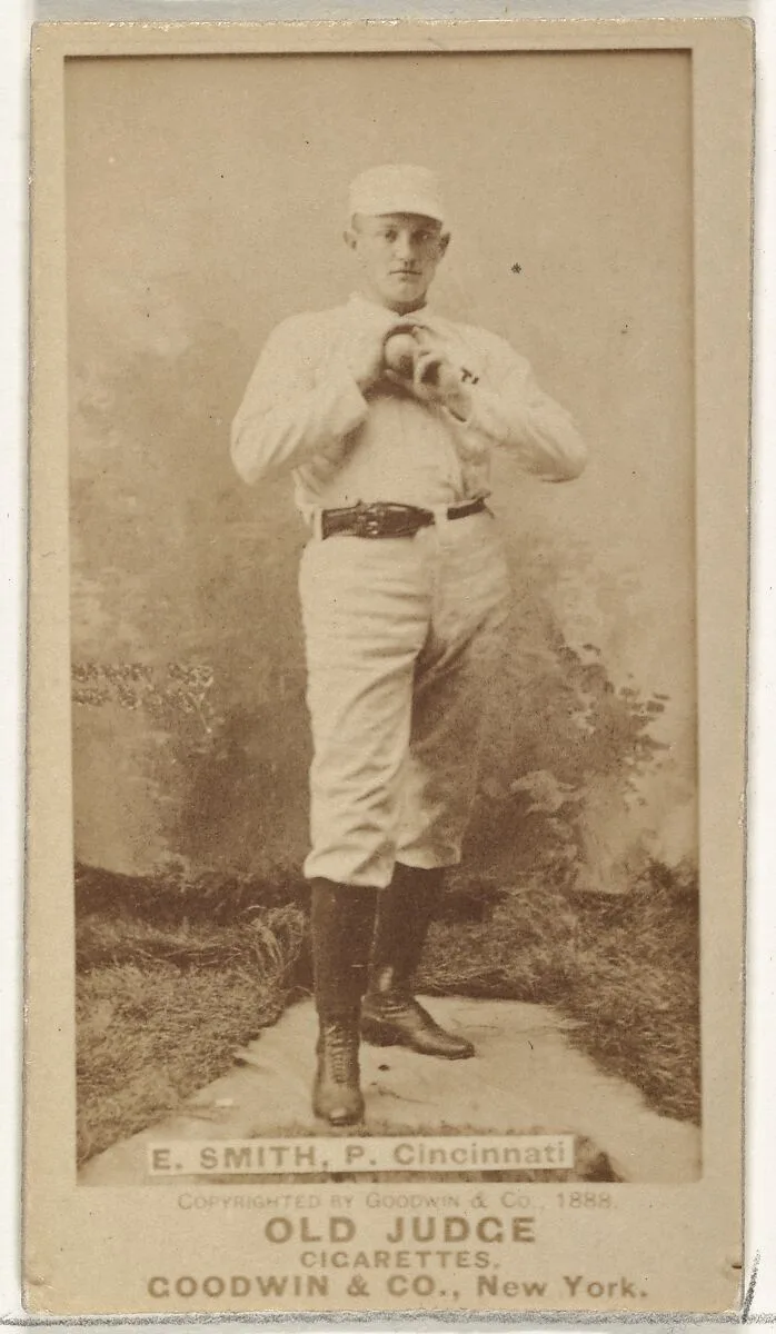 Elmer Ellsworth "Mike" Smith, Pitcher, Cincinnati, from the Old Judge series (N172) for Old Judge Cigarettes — Goodwin & Company
