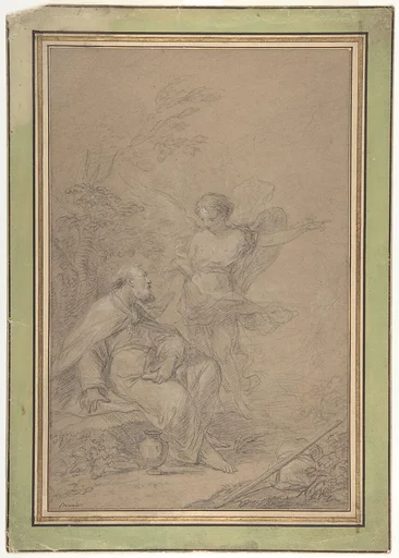 Elijah Visited by an Angel in the Wilderness (I Kings 19:4-8)