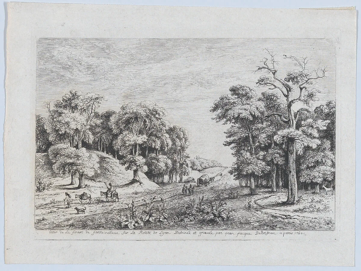 Entrance to the Forest of Fontainebleau — Jean Jacques de Boissieu