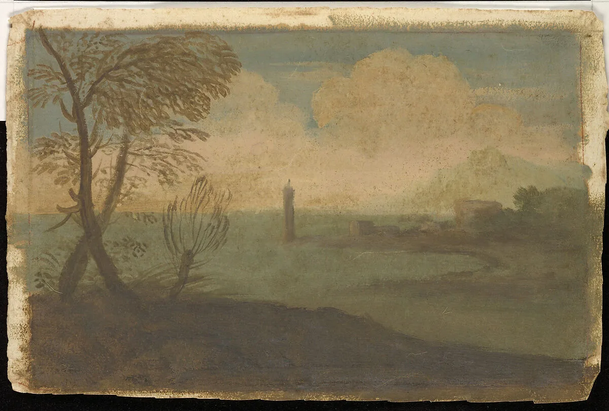 Coastal Landscape with Tower — Pier Francesco Mola