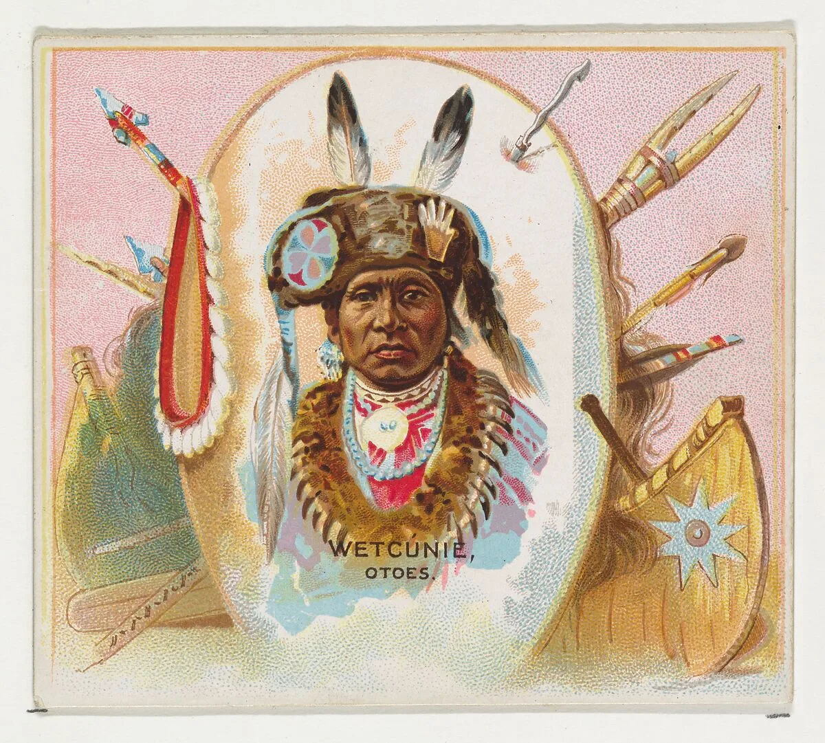 Wetcunie, Otoes, from the American Indian Chiefs series (N36) for Allen & Ginter Cigarettes — Allen & Ginter
