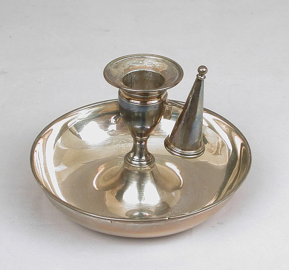Chamber candlestick (one of a pair) — John Mewburn