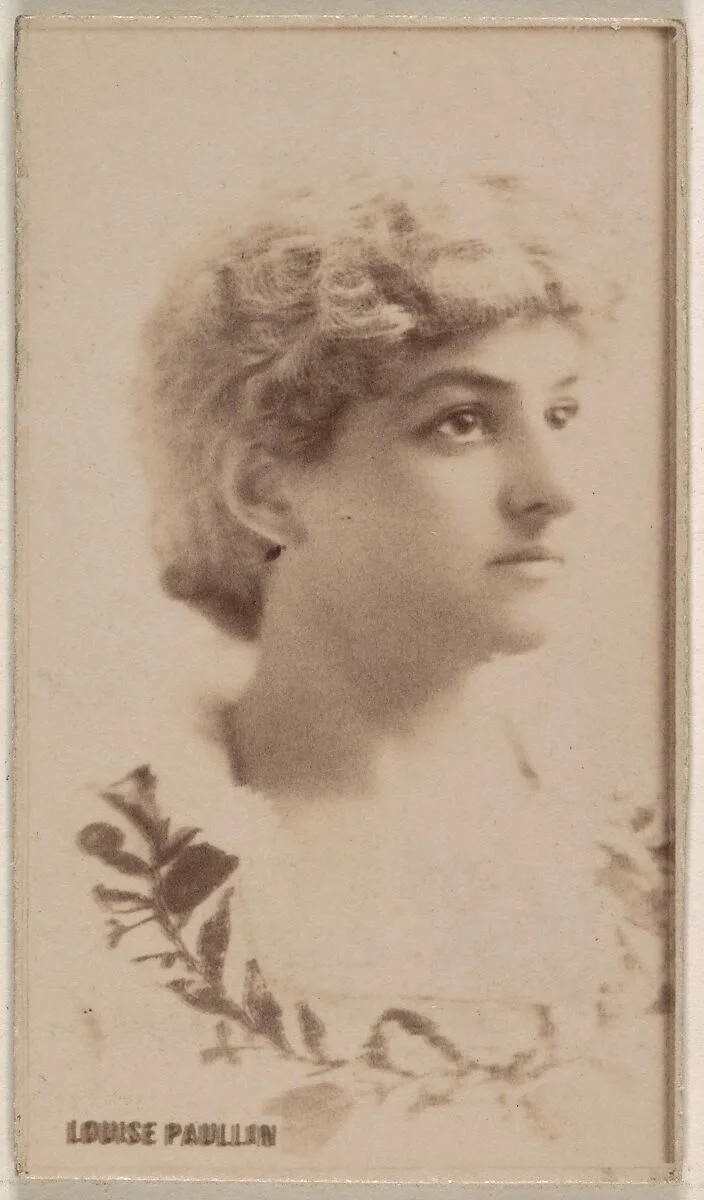 Louise Paullin, from the Actresses series (N245) issued by Kinney Brothers to promote Sweet Caporal Cigarettes — Kinney Brothers Tobacco Company