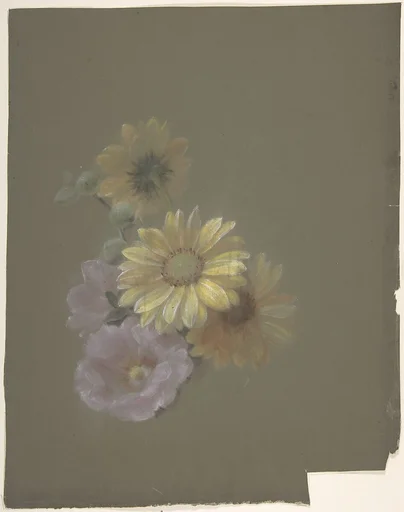Yellow Daisies and Pink Wild Rose