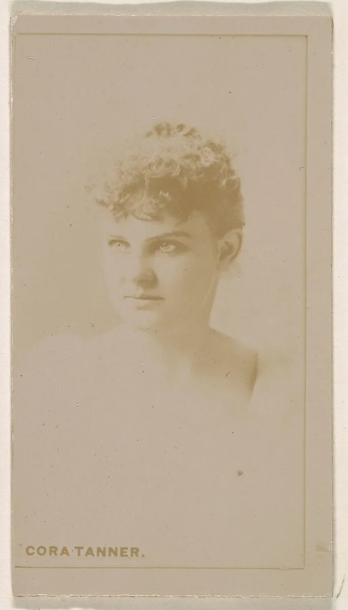 Cora Tanner, from the Actresses series (N245) issued by Kinney Brothers to promote Sweet Caporal Cigarettes — Kinney Brothers Tobacco Company