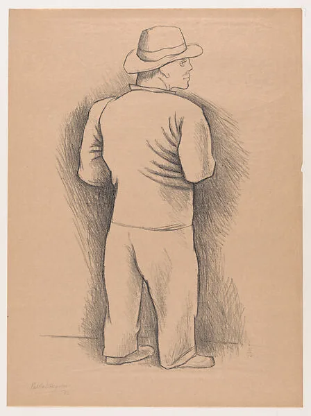 A man standing viewed from behind — Pablo Esteban O'Higgins