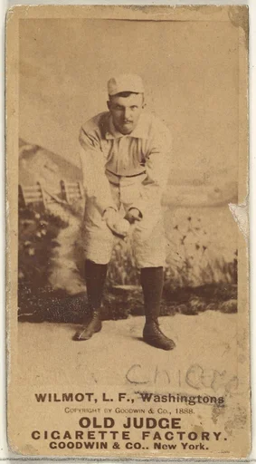 Walter Robert "Walt" Wilmot, Left Field, Washington Nationals, from the Old Judge series (N172) for Old Judge Cigarettes