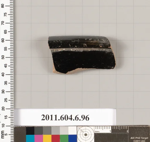 Terracotta rim fragment of an open shape