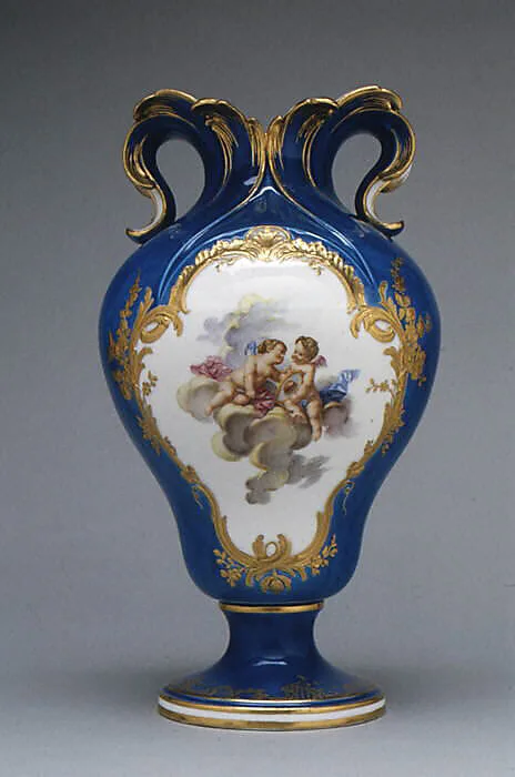 Vase (vase à oreilles) (one of a pair) — Sèvres Manufactory|Jean-Claude Duplessis|Antoine Caton
