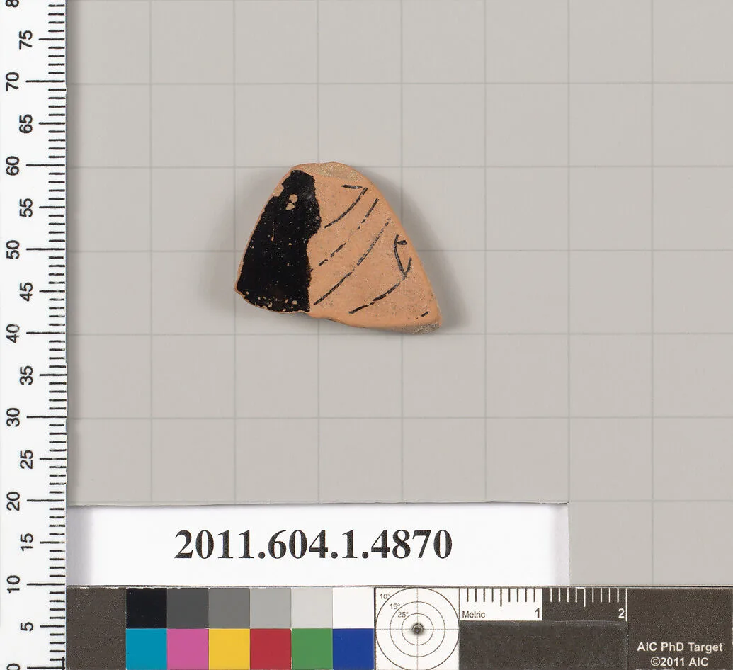 Terracotta fragment of a kylix (drinking cup) — Unknown