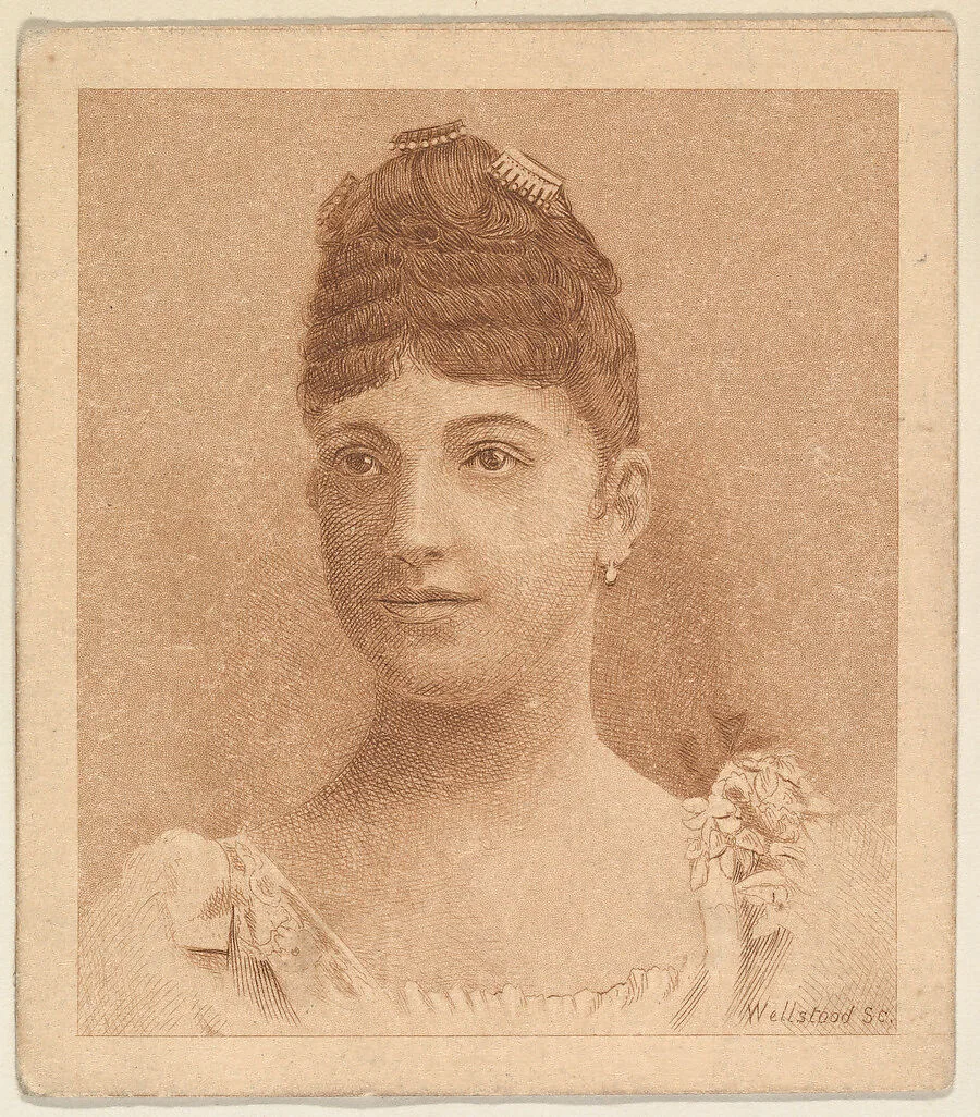 Portrait, from the Women's Portraits series (N198) issued by Wm. S. Kimball & Co. — William Wellstood|William S. Kimball & Company