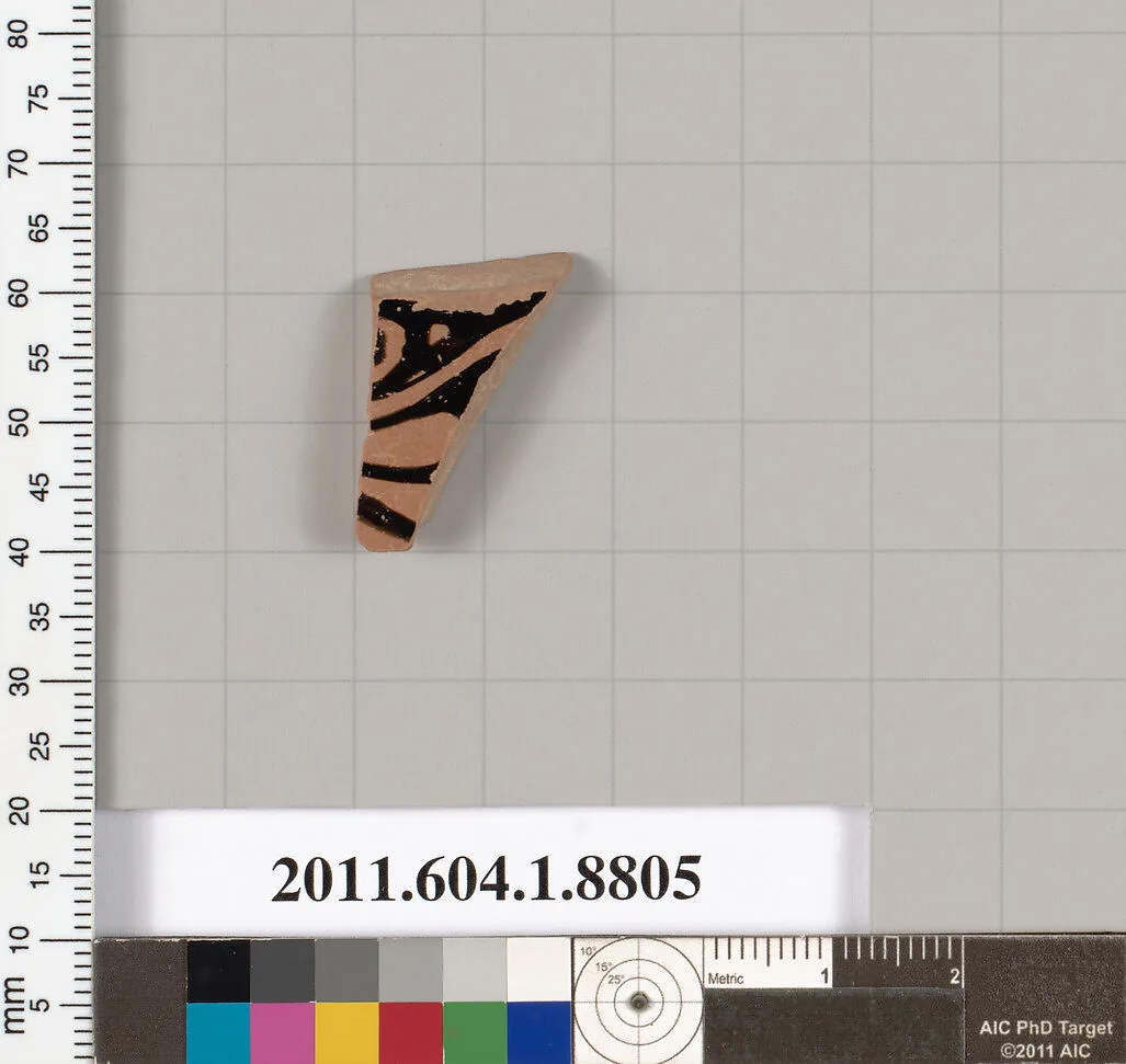Terracotta fragment of a kylix (drinking cup) — Unknown
