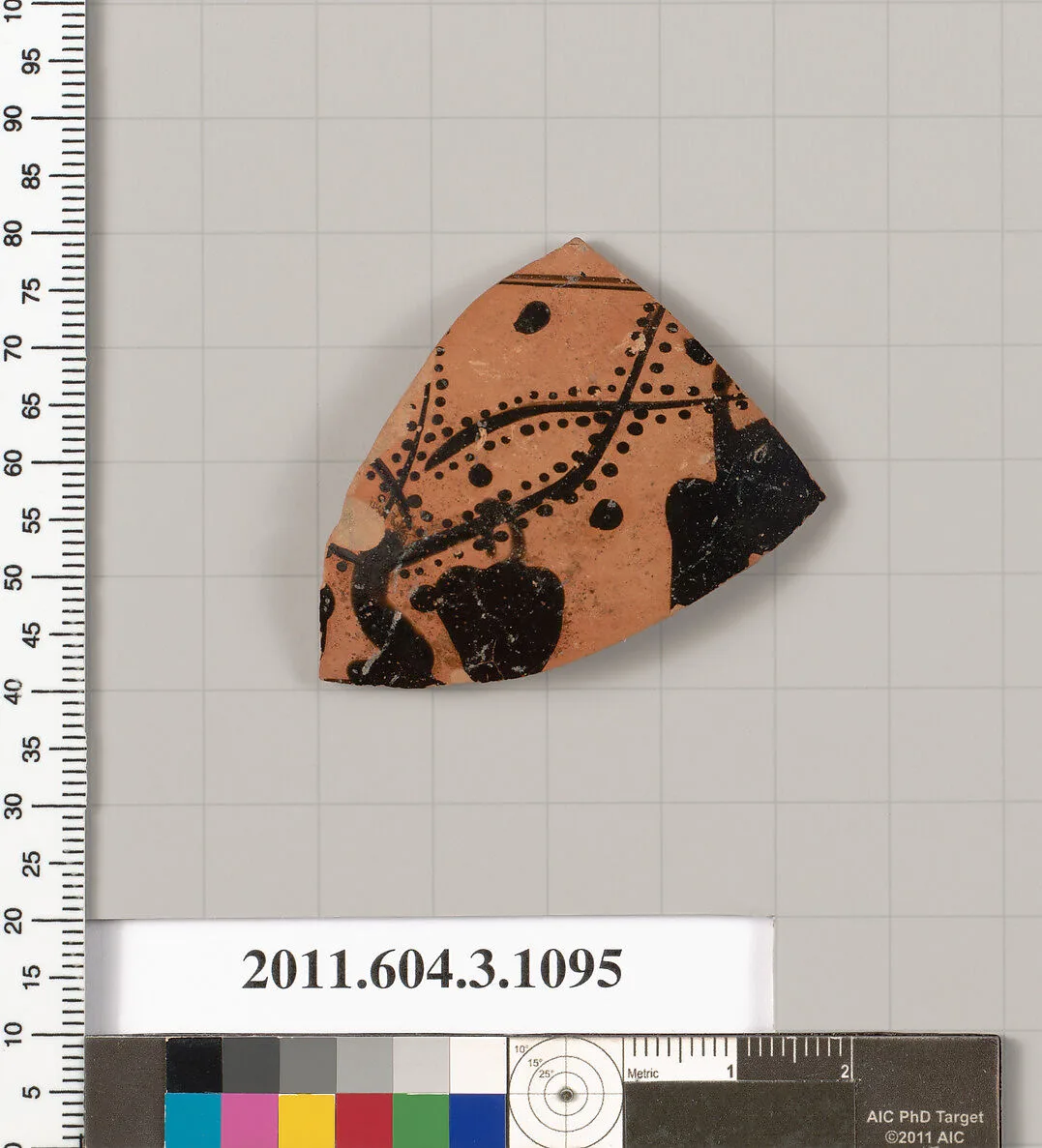 Terracotta fragment of a mastoid (drinking cup with narrow base) — Unknown