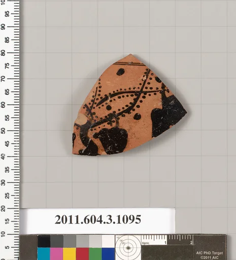 Terracotta fragment of a mastoid (drinking cup with narrow base)