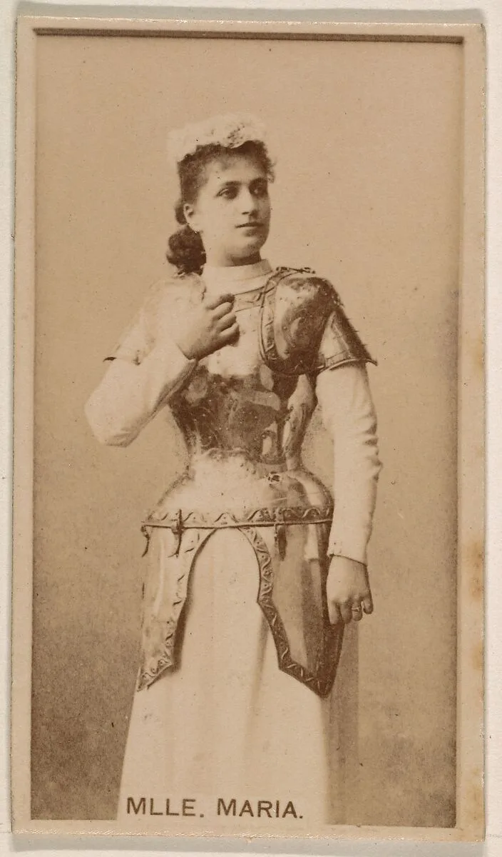 Mlle. Maria, from the Actresses series (N245) issued by Kinney Brothers to promote Sweet Caporal Cigarettes — Kinney Brothers Tobacco Company
