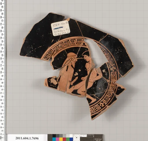 Terracotta fragment of a kylix (drinking cup)