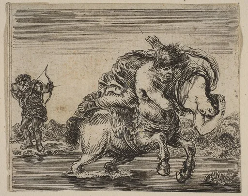 Hercules and Deianira, from 'Game of Mythology' (Jeu de la Mythologie)