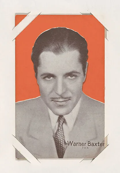 Warner Baxter from Movie Stars Exhibit Cards series (W401) — Unknown