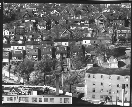 [Houses on Hillside Above Factory Buildings, Bethlehem, Pennsylvania]