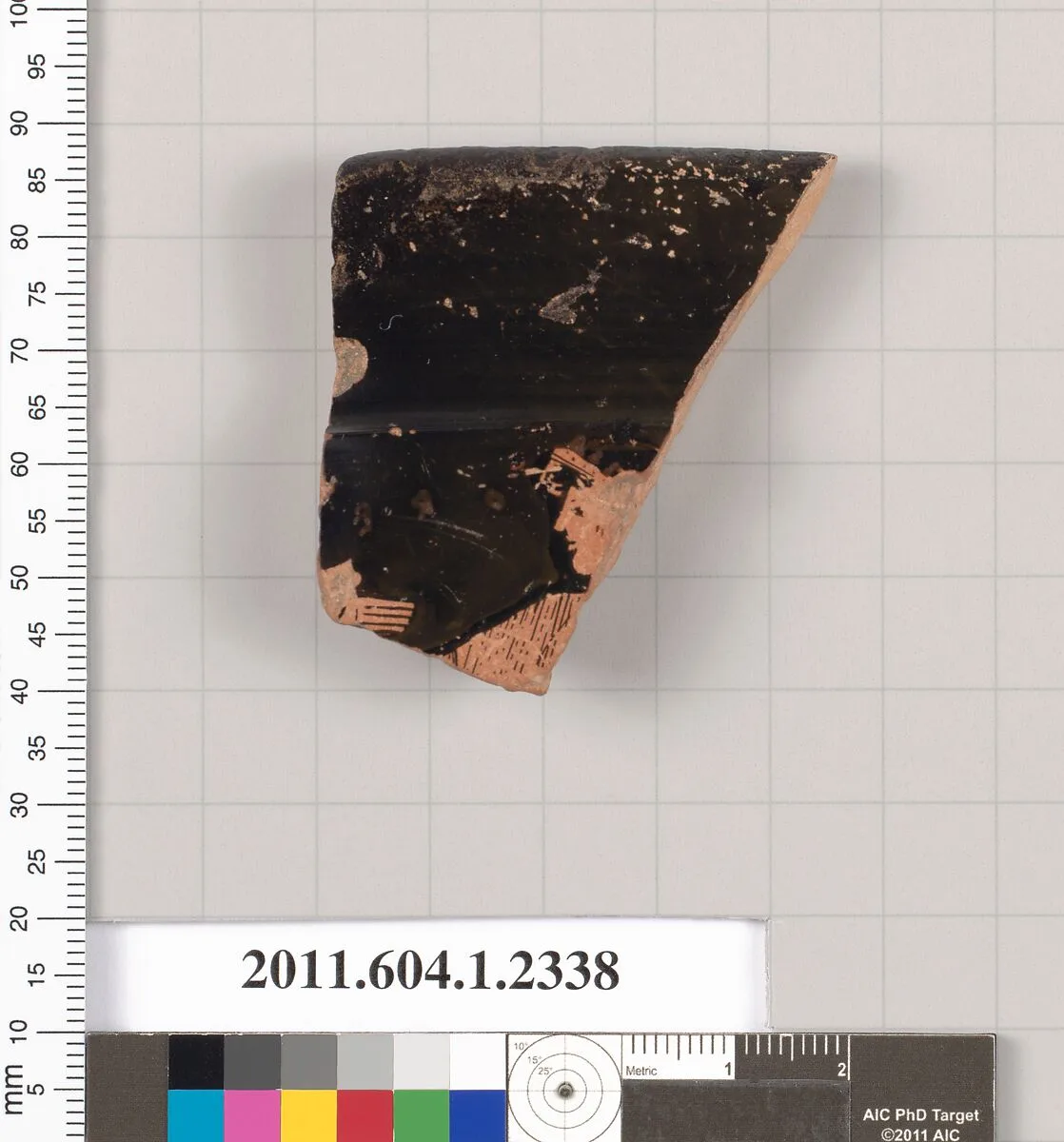 Terracotta rim fragment of a kylix (drinking cup) — Unknown