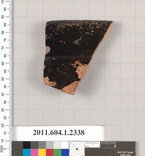 Terracotta rim fragment of a kylix (drinking cup)