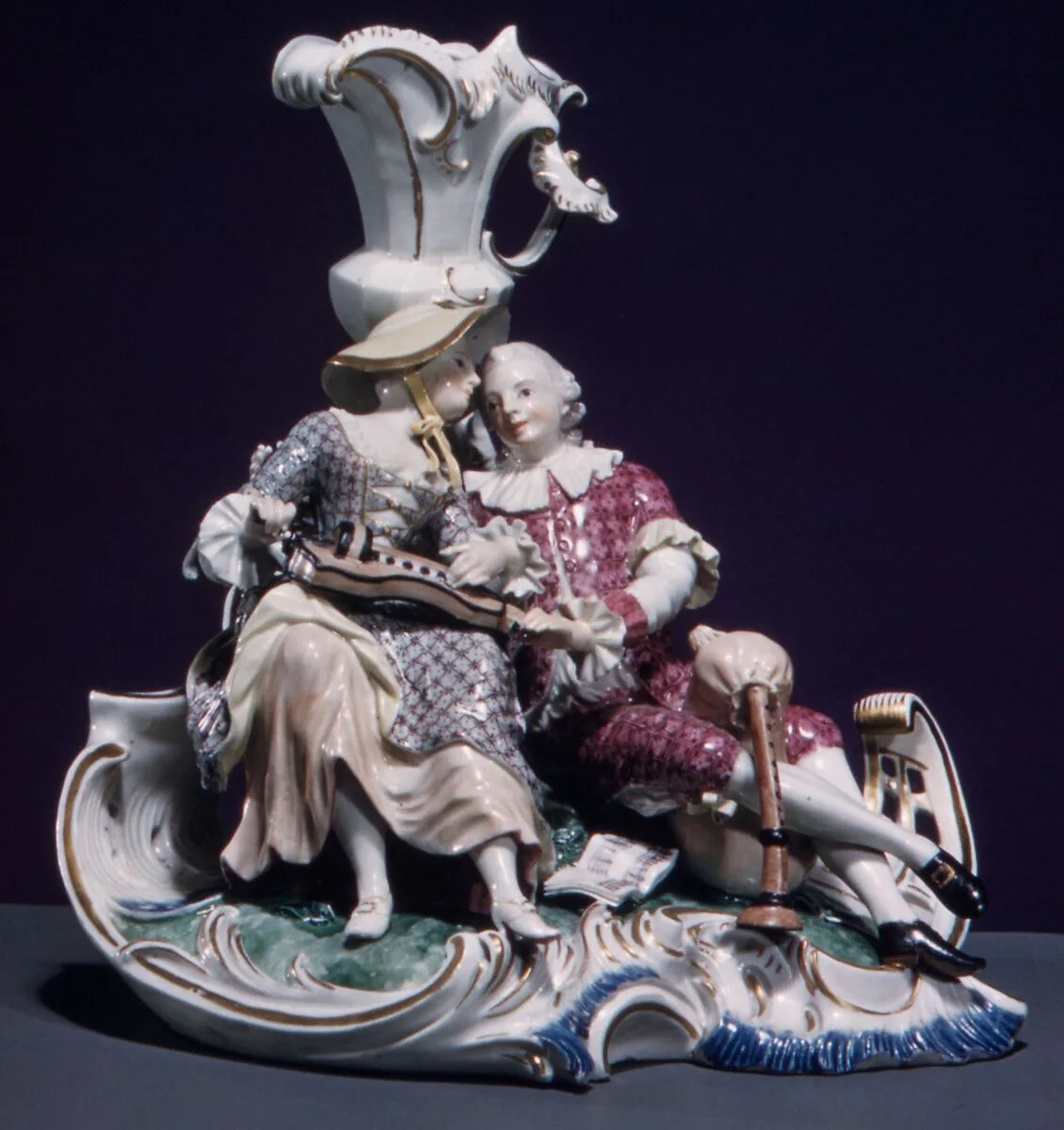 Two lovers — Frankenthal Porcelain Manufactory|Johann Friedrich Lück|Joseph Adam Hannong period