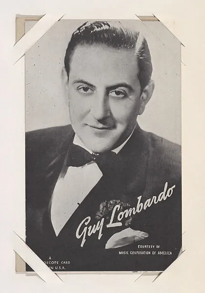 Guy Lombardo from Mutoscope Music Corporation of America series (W409) — International Mutoscope Reel Company