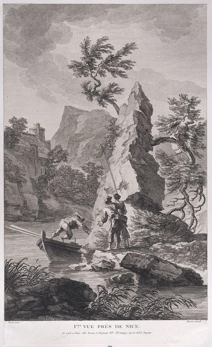 First View Close to Nice — Pierre François Basan|Joseph Vernet