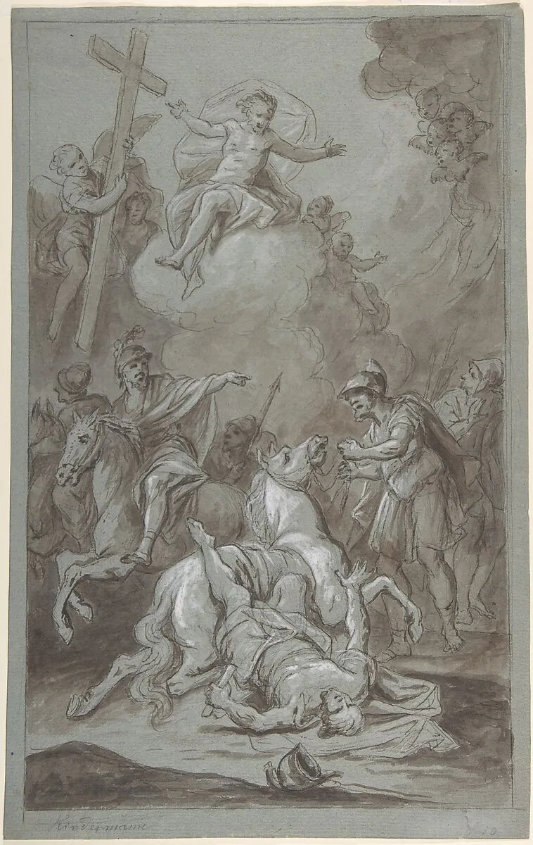 The Conversion of St. Paul (recto); The Execution of the Prisoner (verso) — Dominik Kindermann