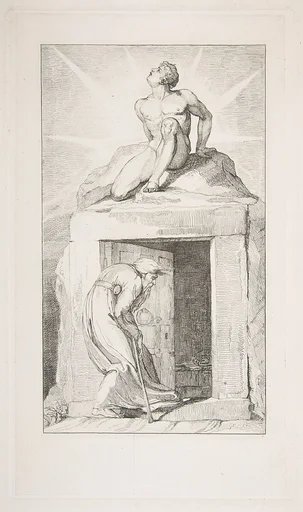 Death's Door, from "The Grave," a Poem by Robert Blair
