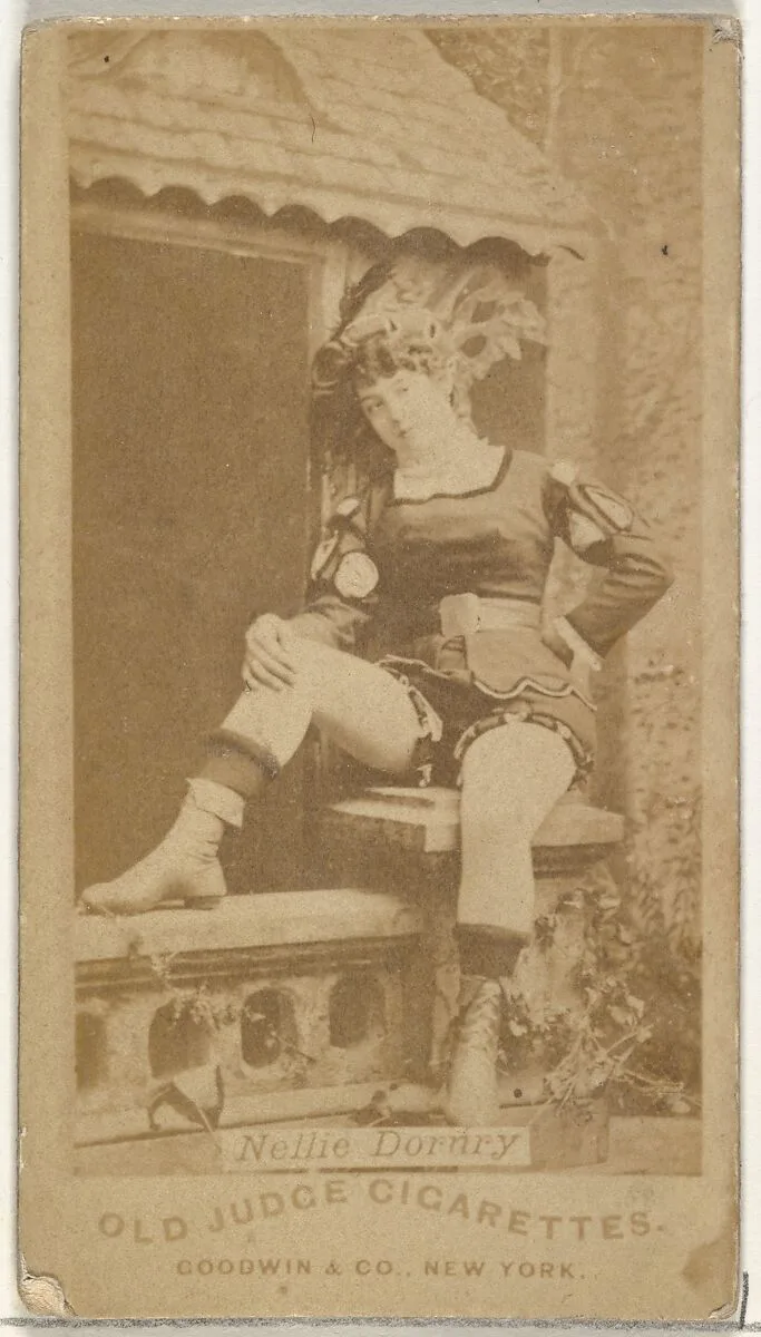 Nellie Dornry, from the Actors and Actresses series (N171) for Old Judge Cigarettes — Goodwin & Company