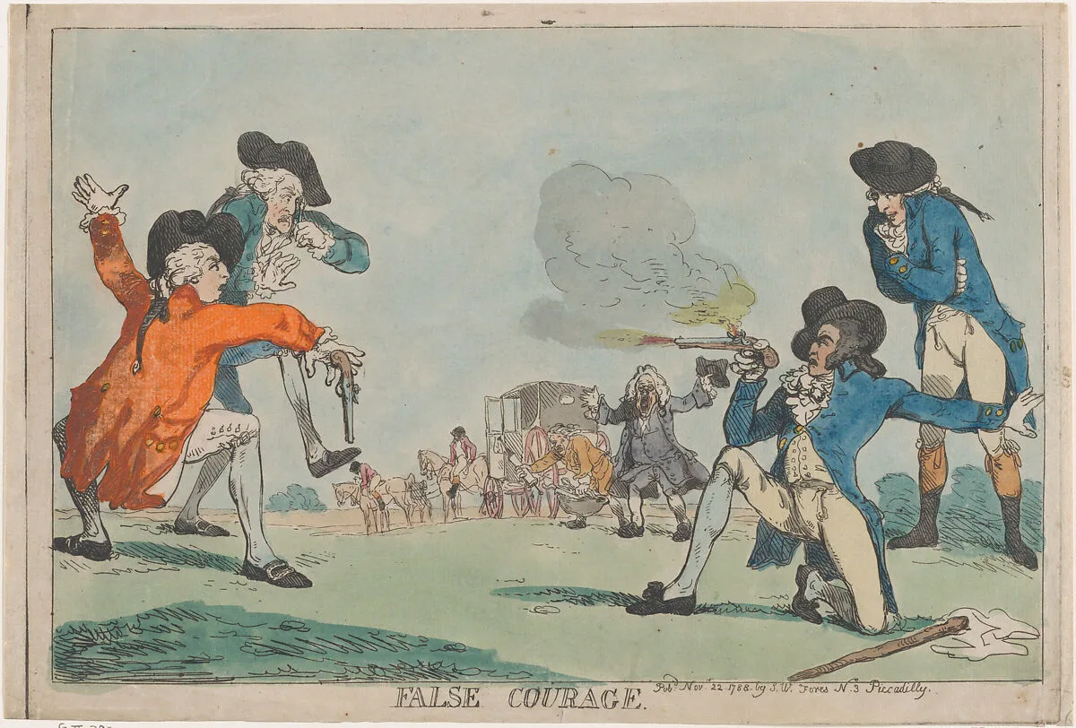 False Courage — Thomas Rowlandson|S. W. Fores