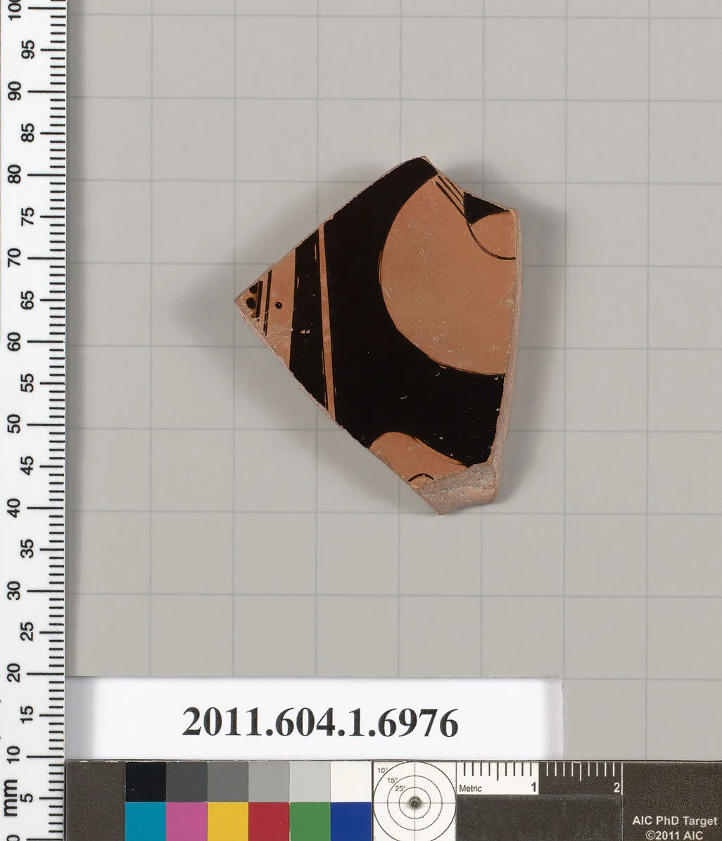 Terracotta fragment of a kylix (drinking cup) — Unknown