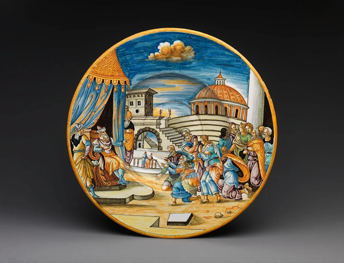 Dish with Joseph and His Brothers — Antoine Conrade|Bernard Salomon