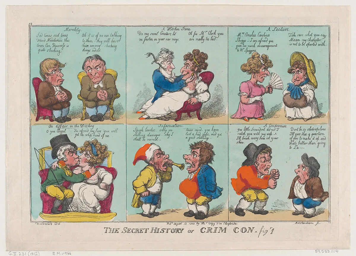The Secret History of Crim Con, Fig 1 — George Murgatroyd Woodward|Thomas Tegg|Thomas Rowlandson