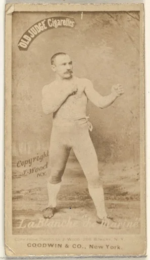 George La Blanche "The Marine", from the Celebrities and Prizefighters series (N174) for Old Judge Cigarettes