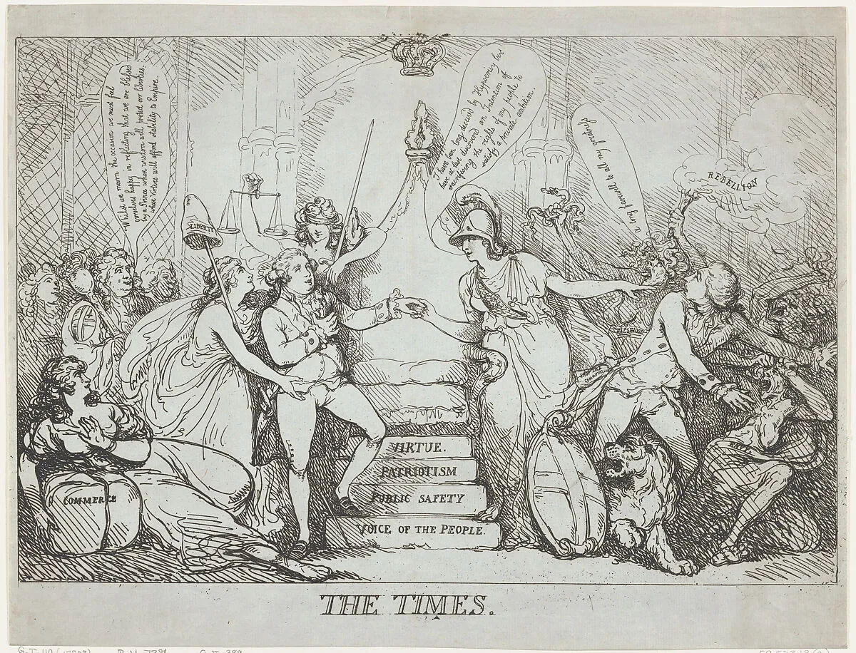 The Times — Thomas Rowlandson|George, Prince of Wales|S. W. Fores