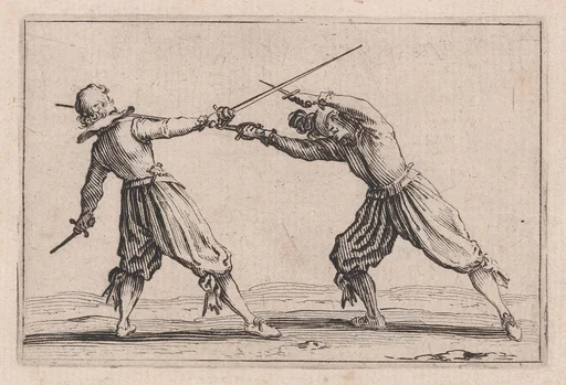 Le Duel a l'Épée et au Poignard (The Duel with the Sword and Dagger) , from Les Caprices Series B, The Nancy Set