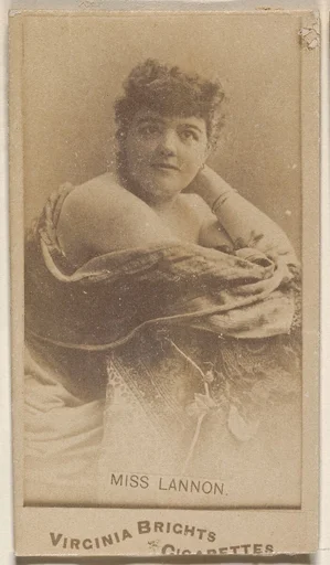 Miss Lannon, from the Actors and Actresses series (N45, Type 1) for Virginia Brights Cigarettes
