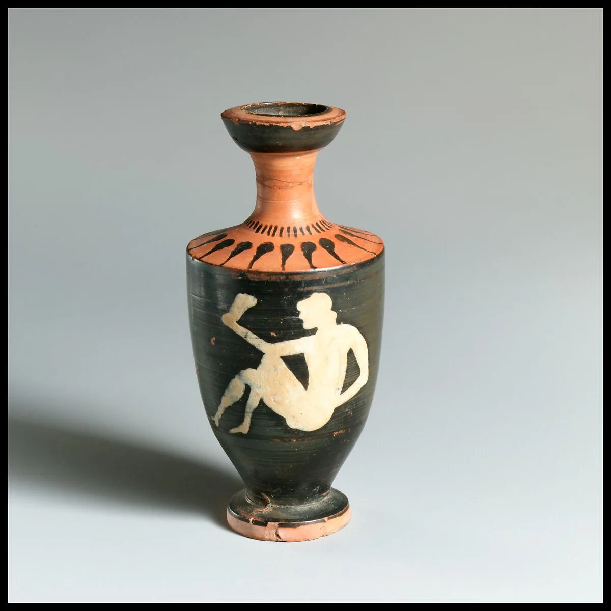 Terracotta lekythos (oil flask) — Unknown