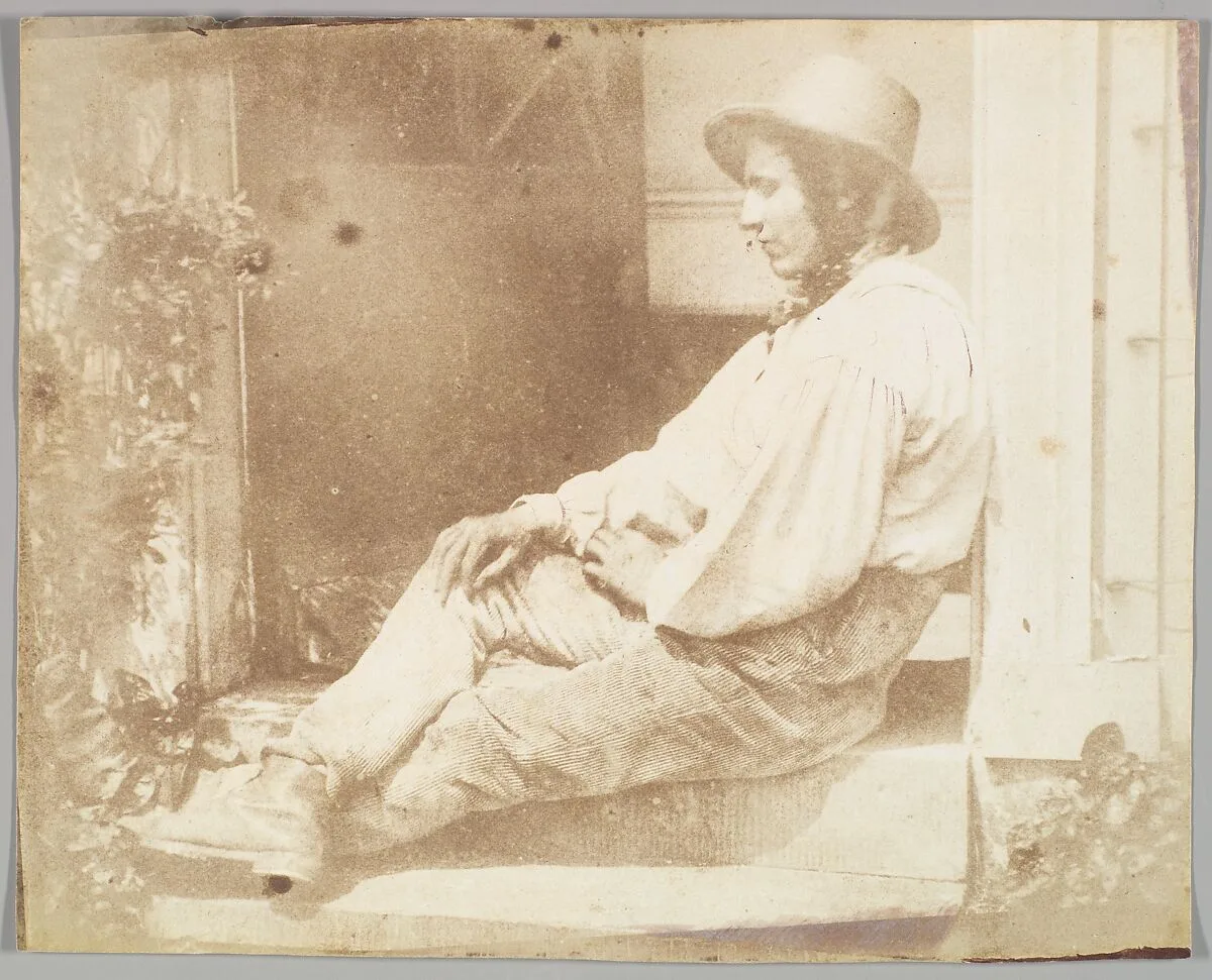 Portrait of the Gardener, possibly David Roderick — Calvert Richard Jones