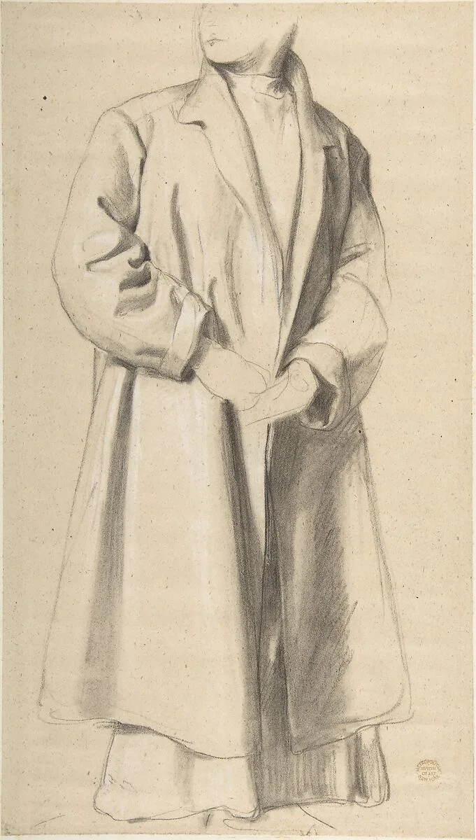 Standing Figure in a Long Coat — Frederic, Lord Leighton|Romain Cazes