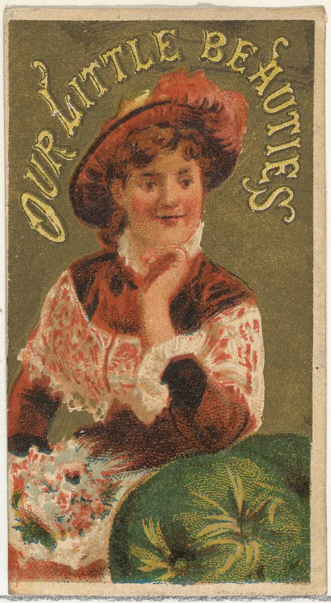 From the Girls and Children series (N58) promoting Our Little Beauties Cigarettes for Allen & Ginter brand tobacco products — Allen & Ginter
