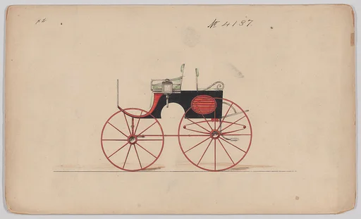 Design for Dog Cart or 2 Wheeler, no. 4137