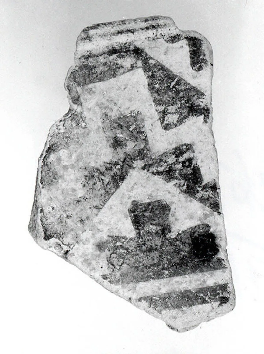 Vessel fragment with painted decoration — Unknown
