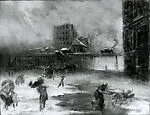 A Rainy Day at Cooper Square — Everett Shinn