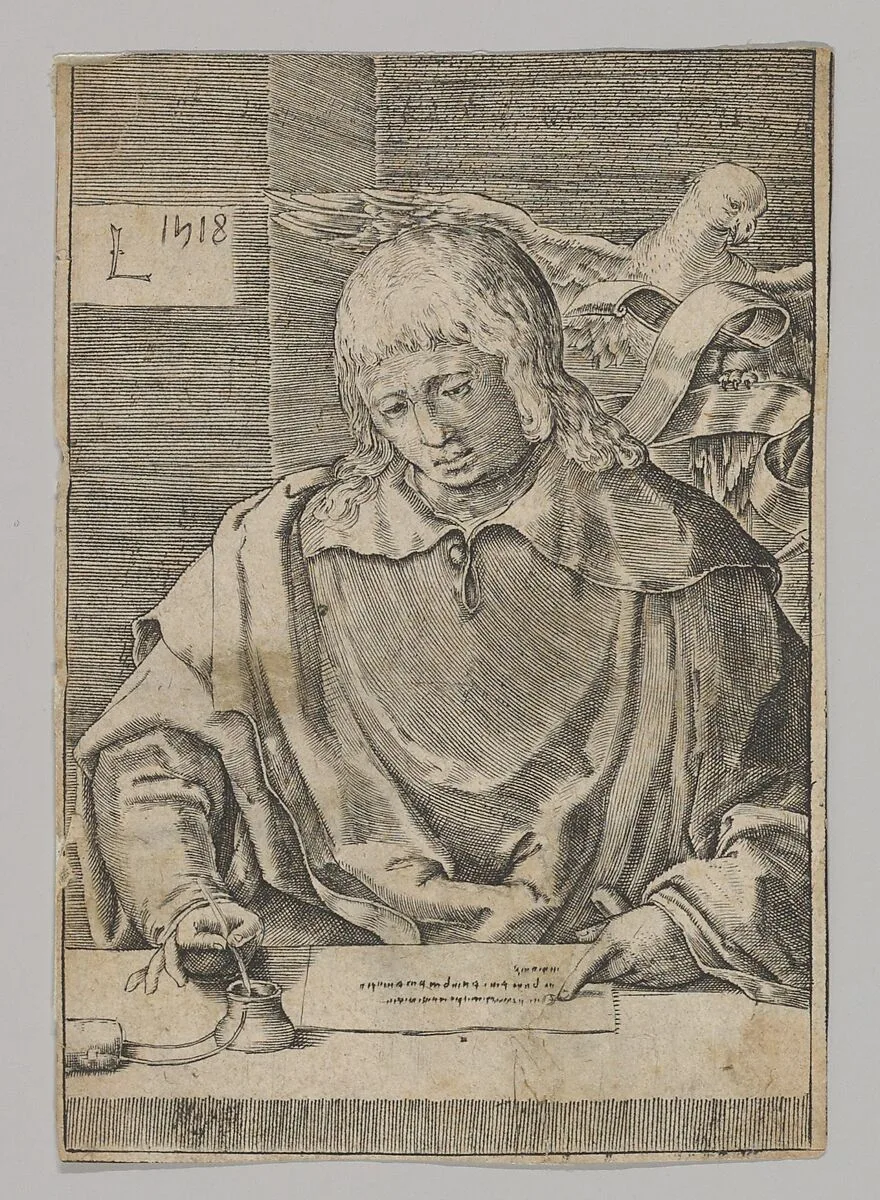St. John (copy), from the series The Four Evangelists — Lucas van Leyden