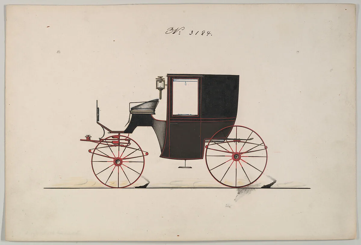Design for Brougham, no. 3184 — Brewster & Co.